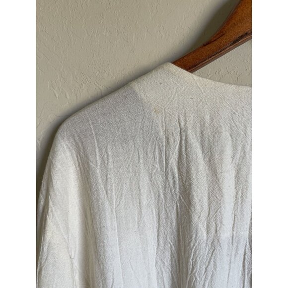 Choon California Made in USA Lace Fringe Cropped Top Size12 100% Cotton Top Fest - Picture 13 of 14